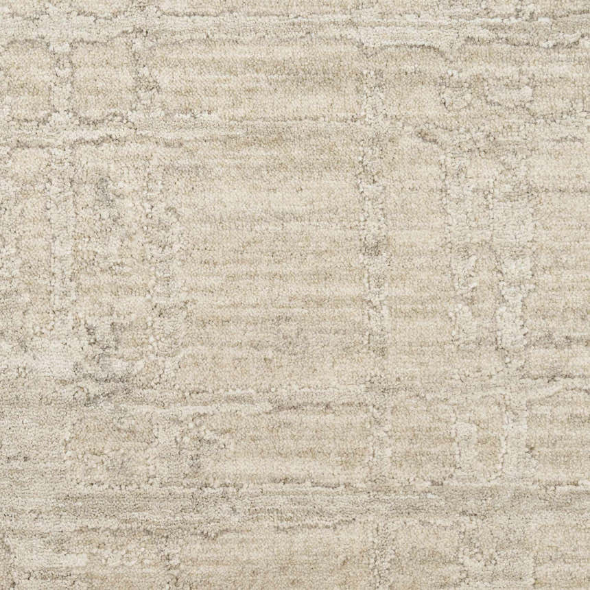 Close up of the Calvin Klein CK090 Latitude Ivory Beige rug, showing its pile texture and subtle chestnut pattern.
