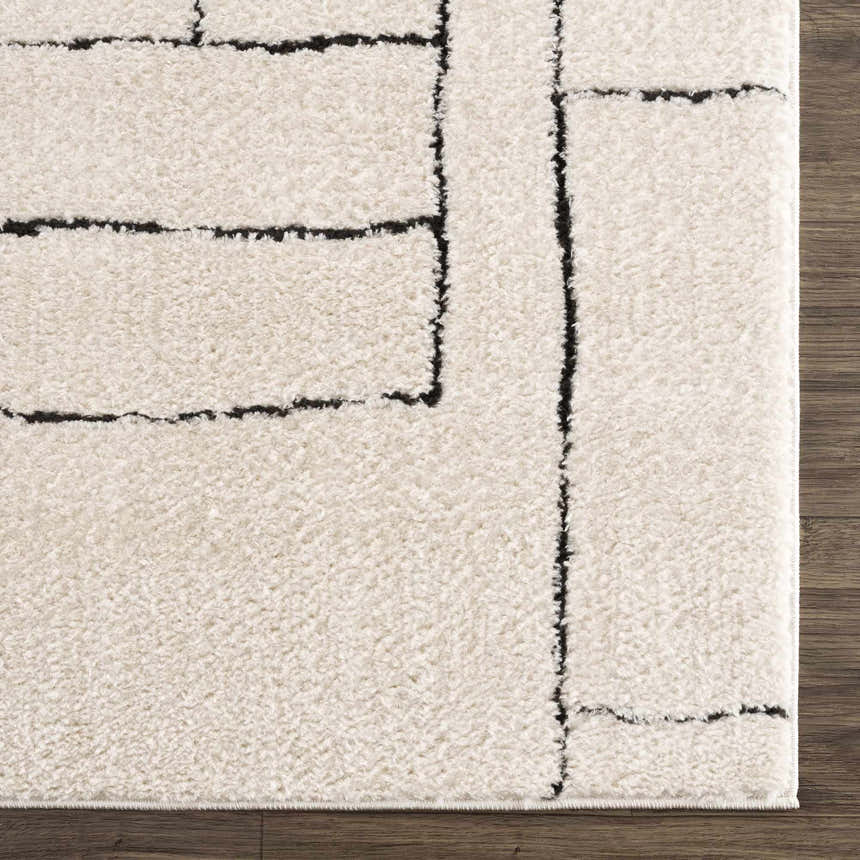 Sample Keats Black & White Area Rug