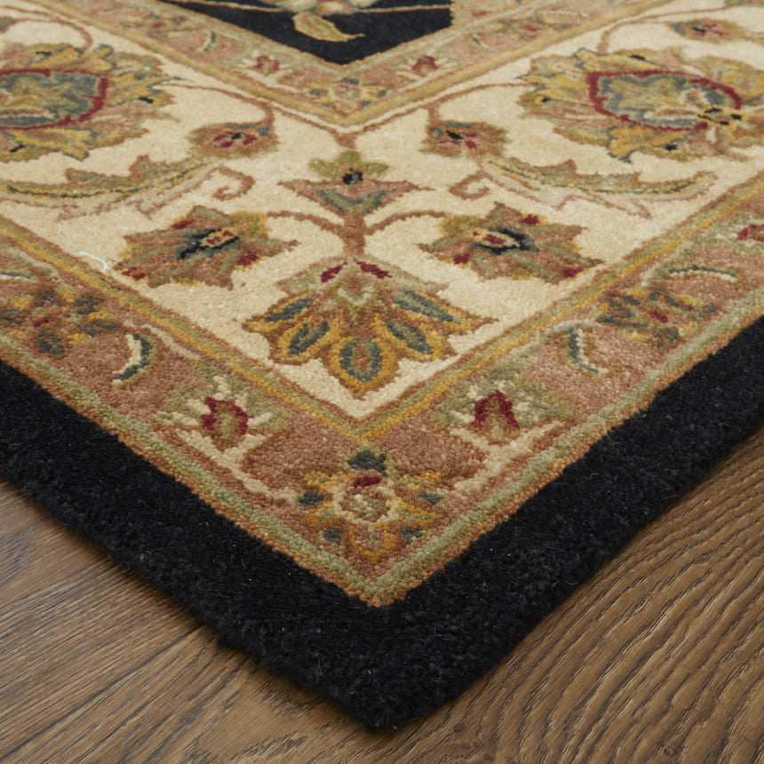 Feizy Wagner Traditional Oriental - Black/Gold/Tan Area Rug