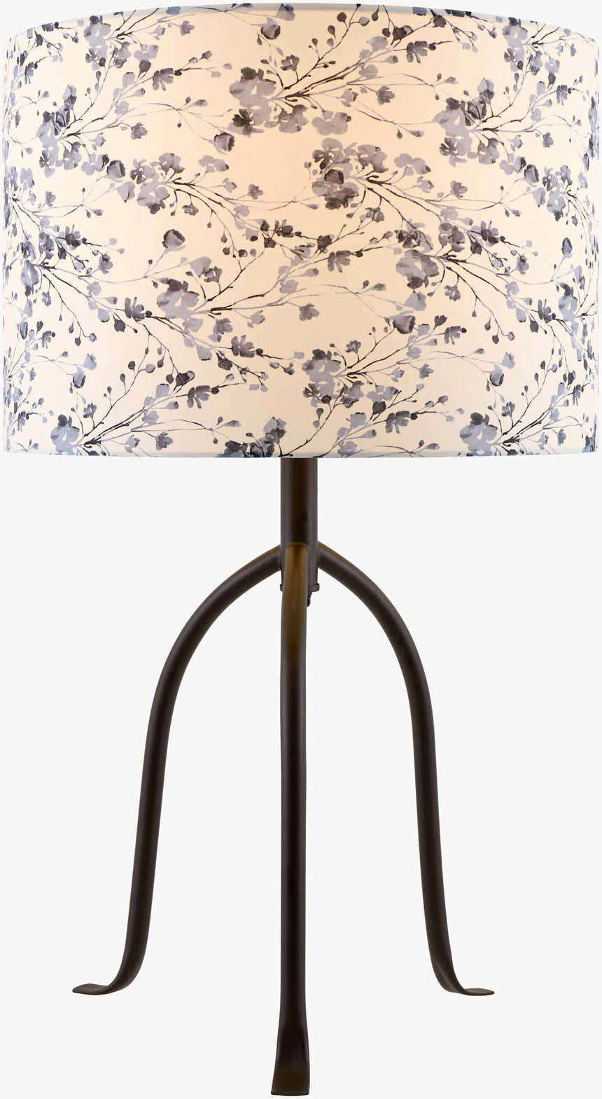 Deep White Traditional Table Lamp with linen details for bedside or console tables