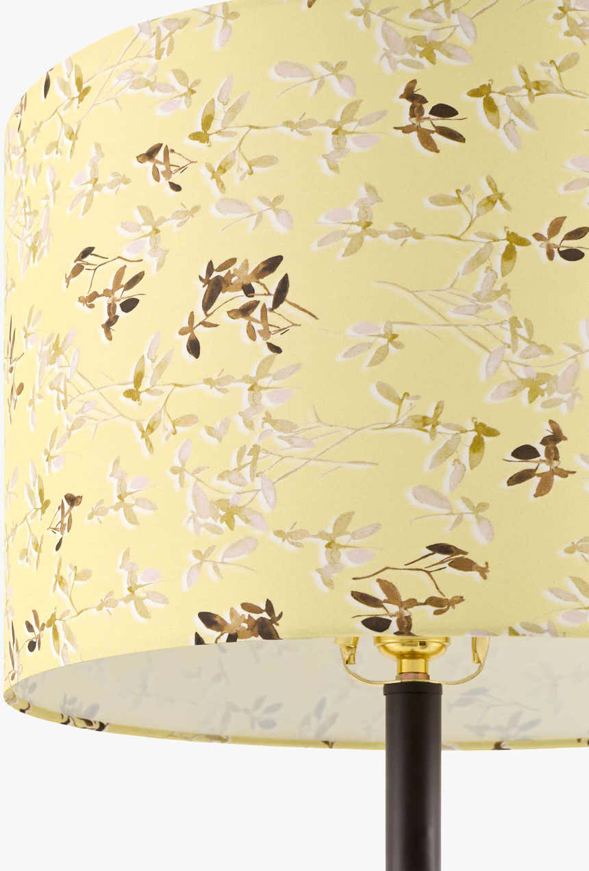 Soft Tan Traditional Table Lamp with linen details for bedside or console tables