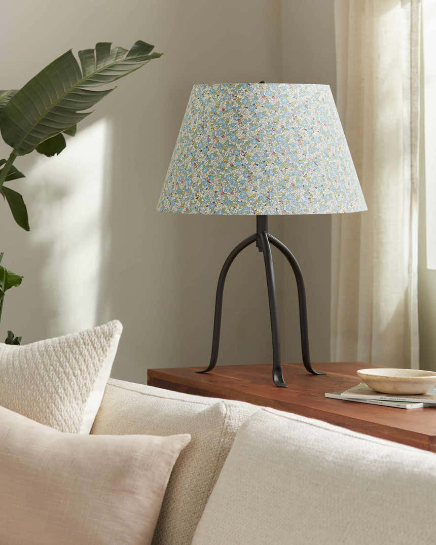 Soft Light Gray Traditional Table Lamp with linen details for bedside or console tables