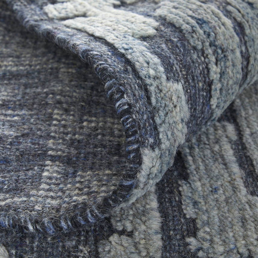 Feizy Berwyn Modern Abstract - Blue/Silver/Gray Area Rug