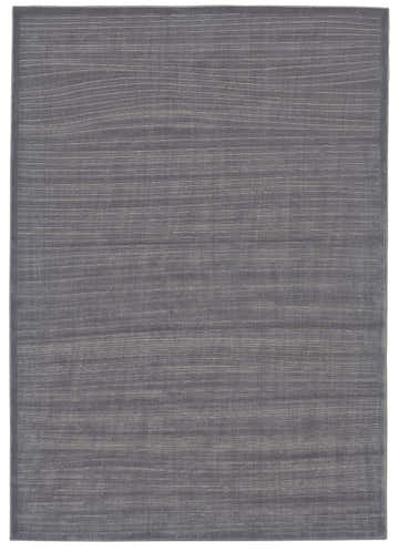 Close-up of the Feizy Melina rug in blue, gray, and taupe. Solid design with subtle horizontal texture. Design-Rectangle