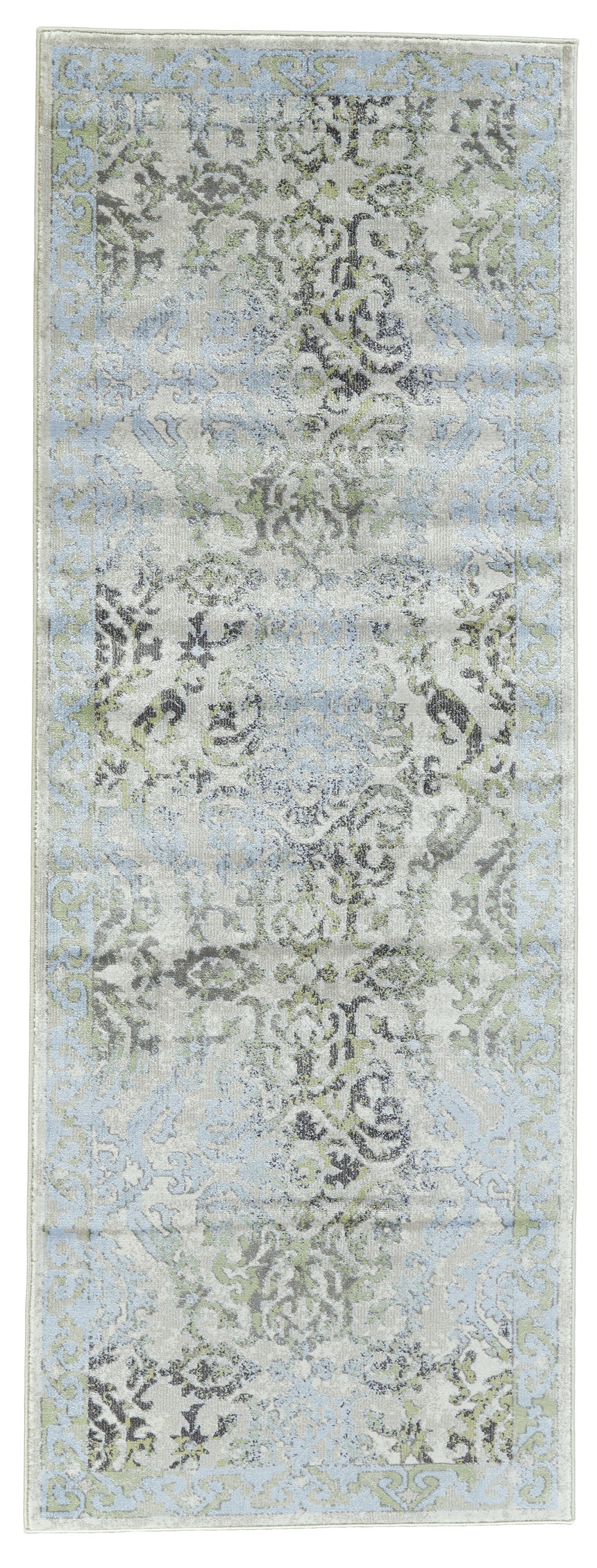 Feizy Katari Transitional Floral & Botanical - Blue/Green/Gray Area Rug - Clearance