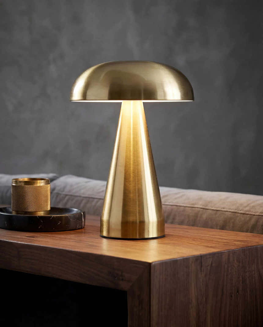 Takhatgarh Metallic - Brass Table Lamp