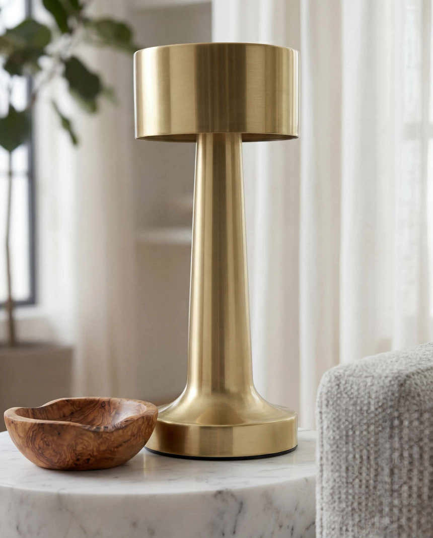 Ibipitanga Metallic - Brass Table Lamp