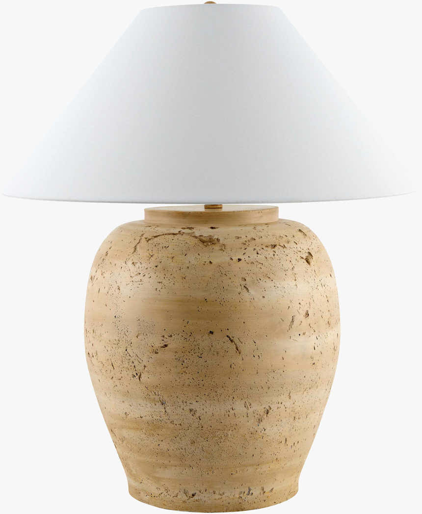 Venturada White & Peach Table Lamp