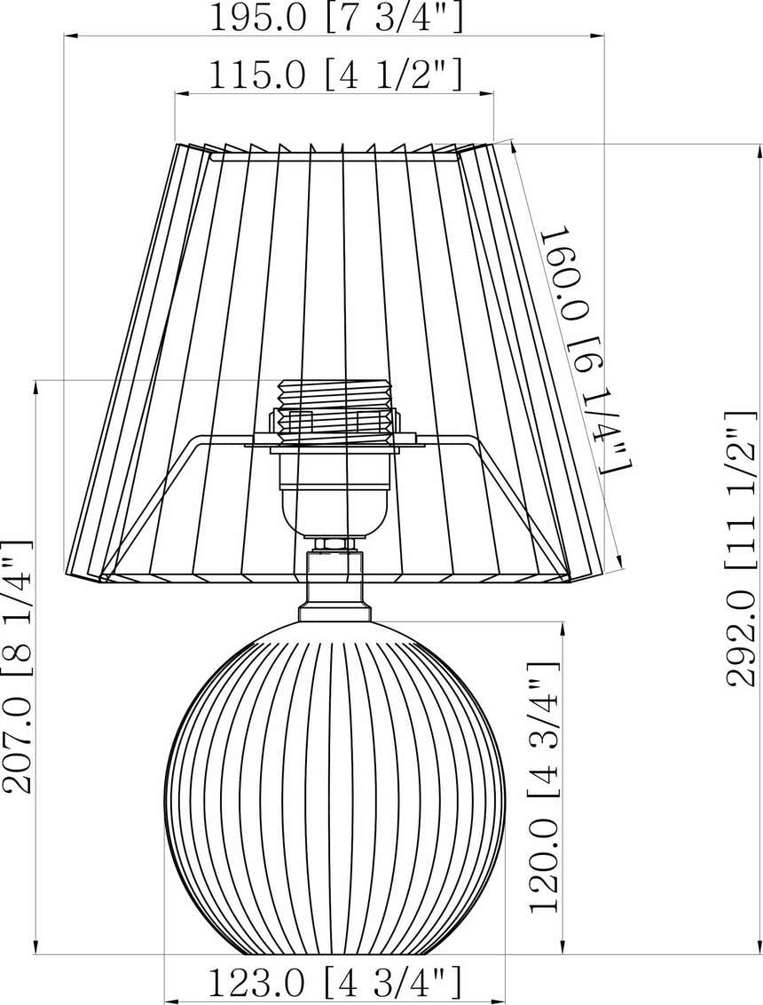 Shahrekord Blue Ceramic Table Lamp