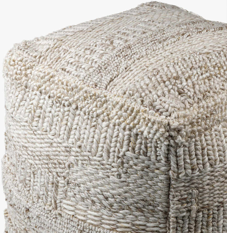 Moriguchi Ivory Outdoor Pouf - Clearance