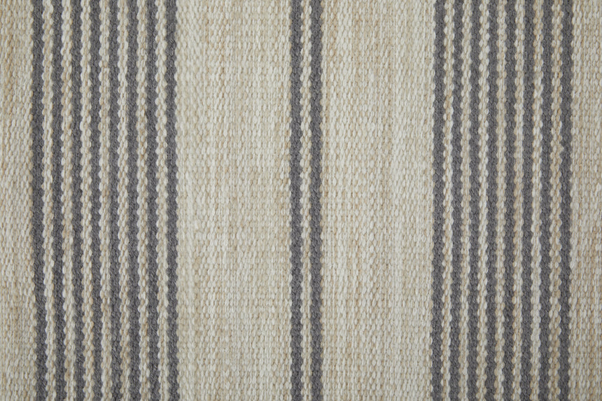 Feizy Duprine Transitional Stripes - Gray/Ivory Area Rug