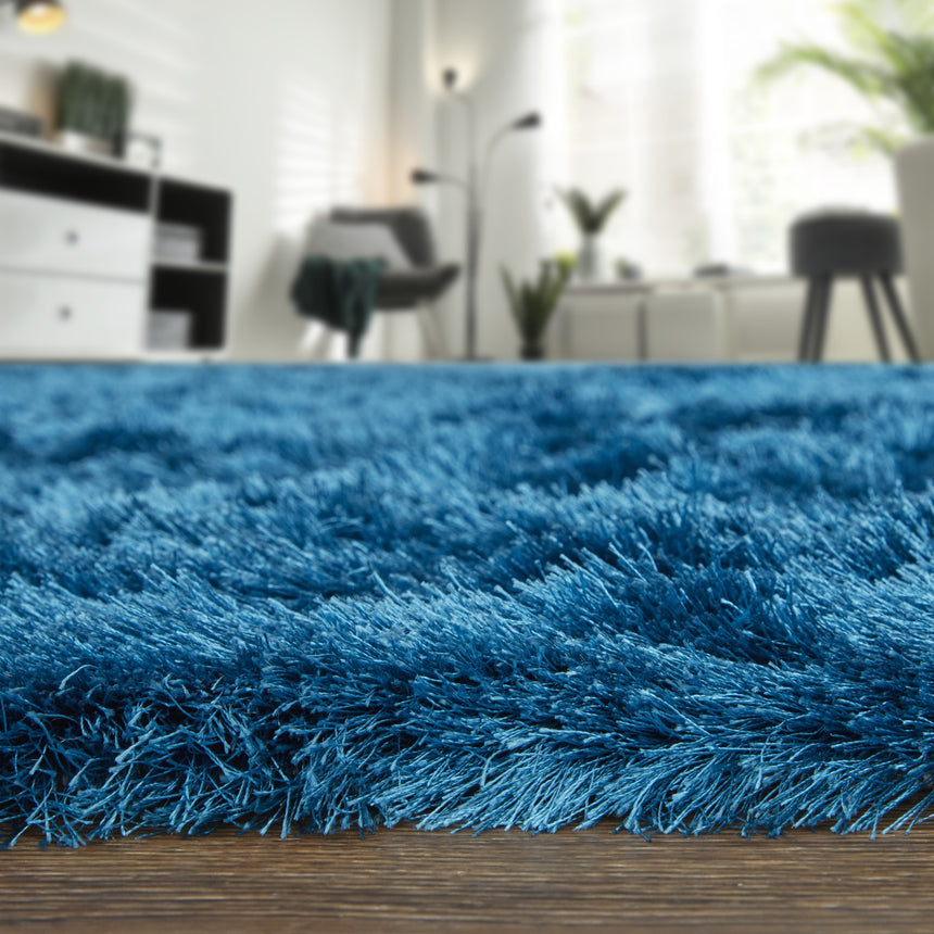Feizy Indochine Modern Solid - Blue Area Rug
