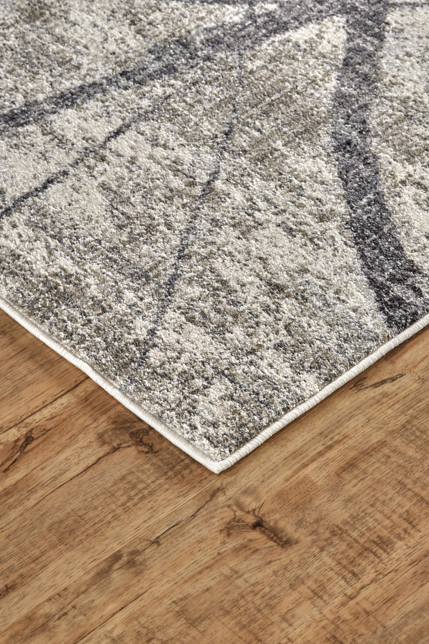 Feizy Kano Transitional Abstract - Taupe/Gray/Ivory Area Rug