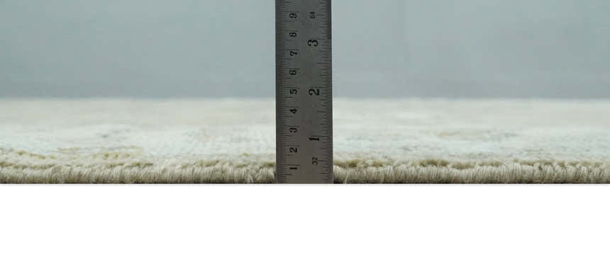 Hand Knotted Antique Oushak Olive and Beige Traditional Oushak Multi Size Wool Area Rug