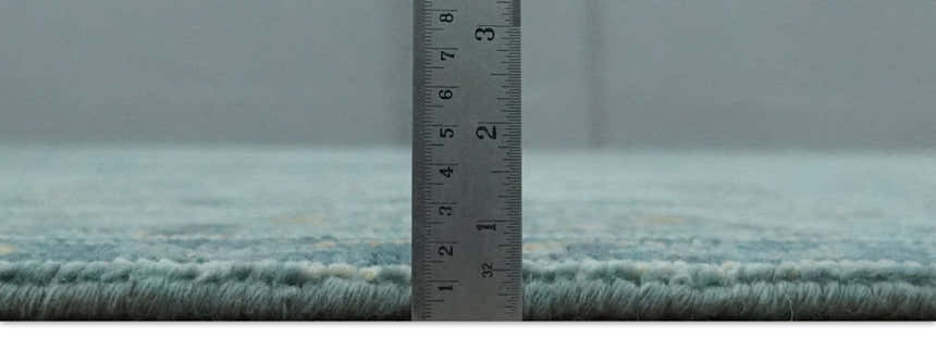 Hand Knotted Teal and Beige Multi Size Traditional Turkish Tree of Life Wool Rug