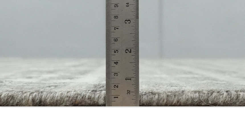 Hand Knotted Ivory and Charcoal Traditional Abstract Natural Wool Custom Made Area Rug, Kids, Living Room and Bedroom Rug