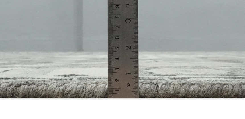 Hand Knotted Ivory and Gray Traditional Tribal Natural Wool Custom Made wool Area Rug, Kids, Living Room and Bedroom Rug