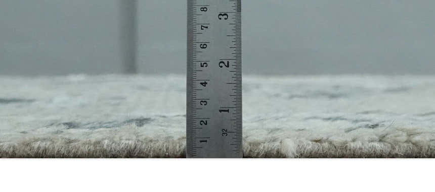 Hand Knotted Silver and Charcoal Traditional with Blended Custom Made Wool Rug