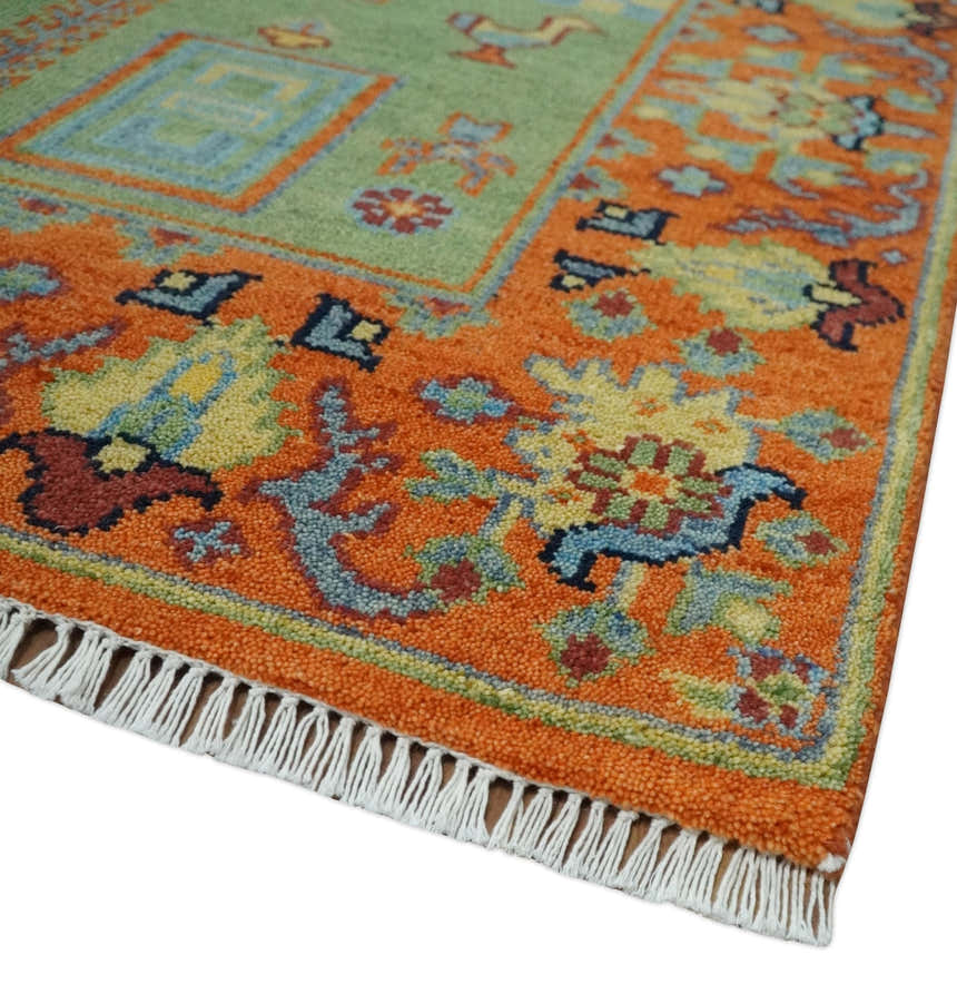 Hand knotted Traditional Antique Tribal Style Gabbeh Design Wool Area Rug