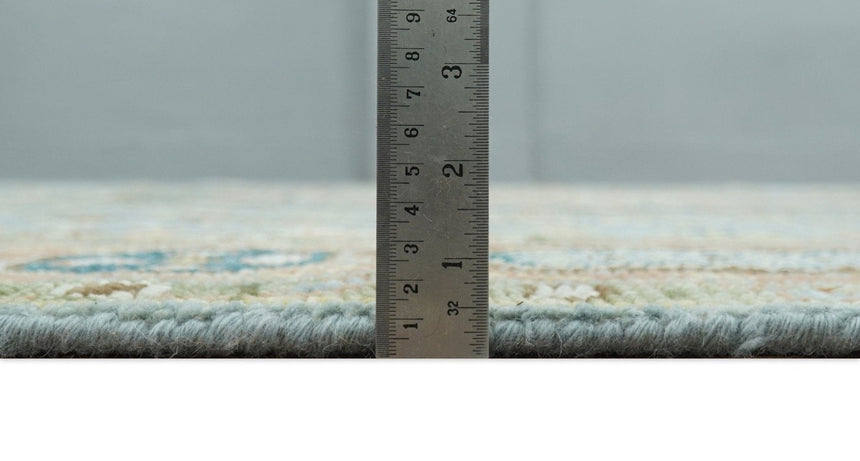 Rust and Blue Hand Knotted traditional Antique look Turkish Mamluk Living Room Multi Size wool Area Rug