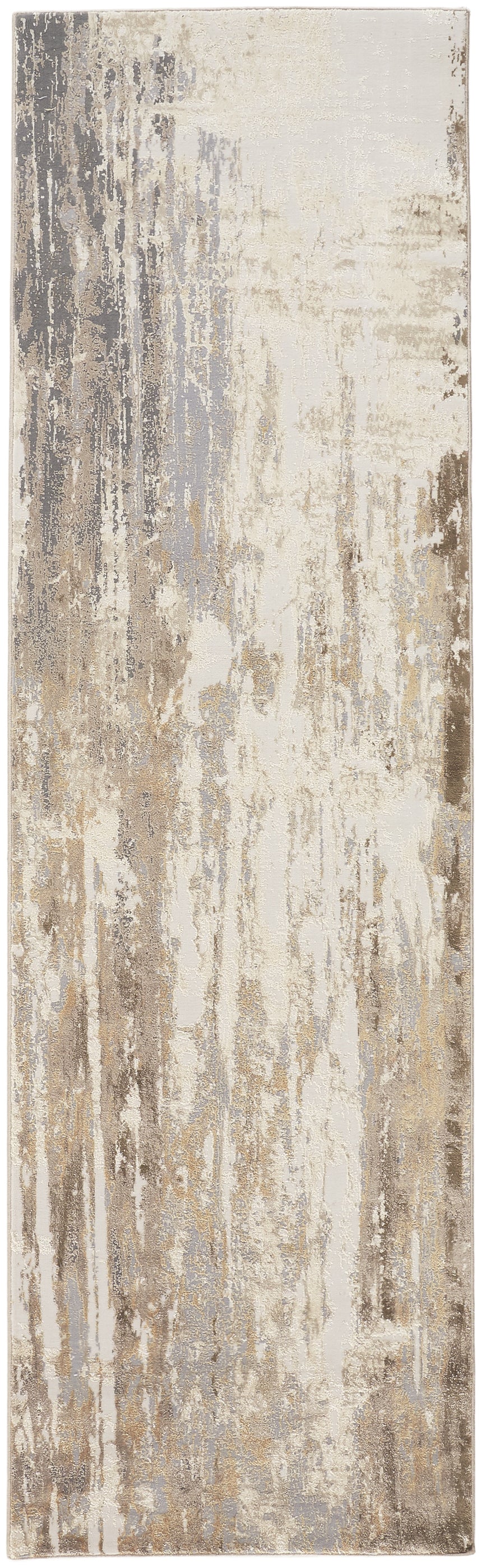 Feizy Parker Transitional Abstract - Tan/Ivory/Gray Area Rug
