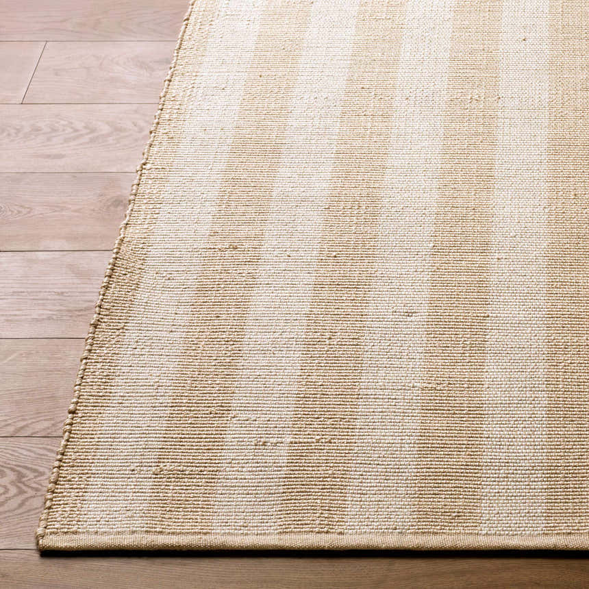 Made to Order Custom Size Carpeneto Beige Striped Outdoor Area Rug