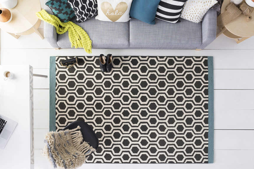Howertons Teal Geometric Accent Pillow - Clearance