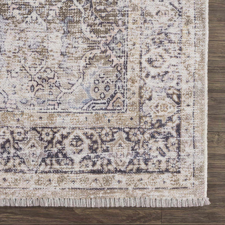 Sample Olive Holi-2304 Washable Area Rug