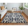 Feizy Lorrain Modern Geometric - Ivory/Black Area Rug