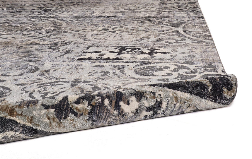 Feizy Kano Transitional Distressed - Gray/Ivory/Taupe Area Rug