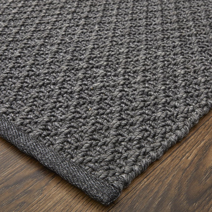 Feizy Tito Modern Solid - Gray Area Rug