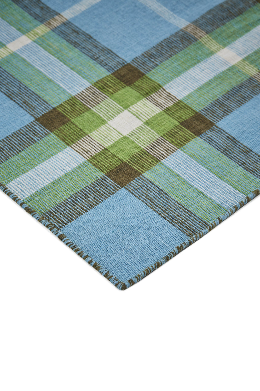 Feizy Crosby Transitional Plaid - Blue/Green/Black Area Rug - Clearance