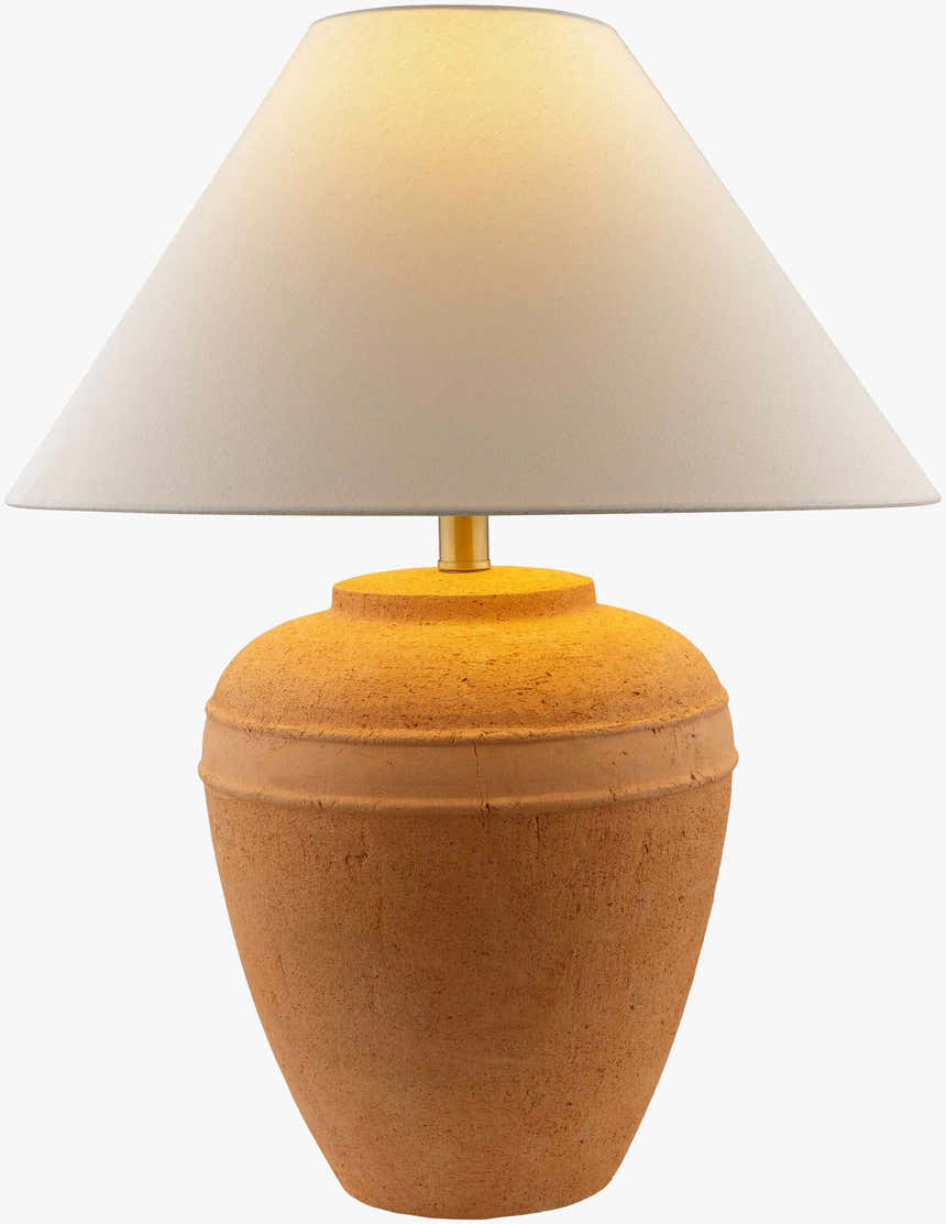 Mascaraque Brick Red Table Lamp