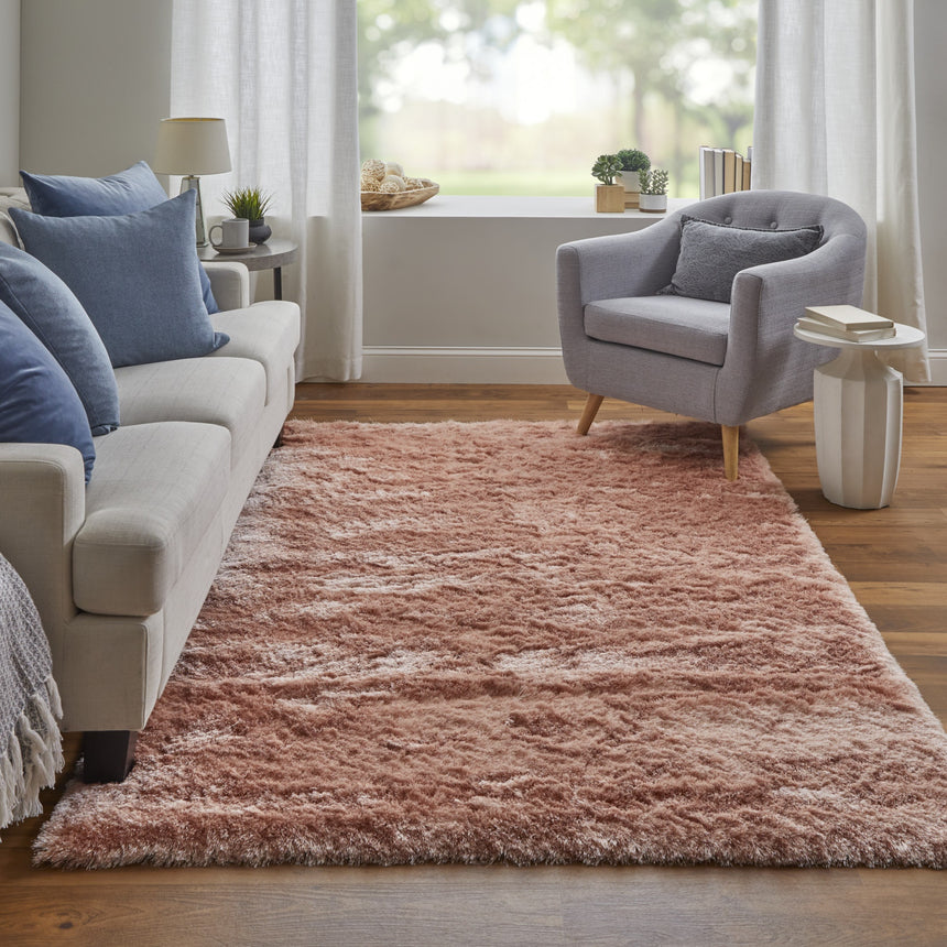 Feizy Indochine Modern Solid - Pink Area Rug