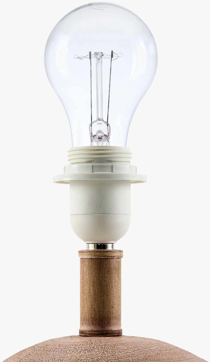 Cool Orange Traditional Table Lamp with linen details for bedside or console tables