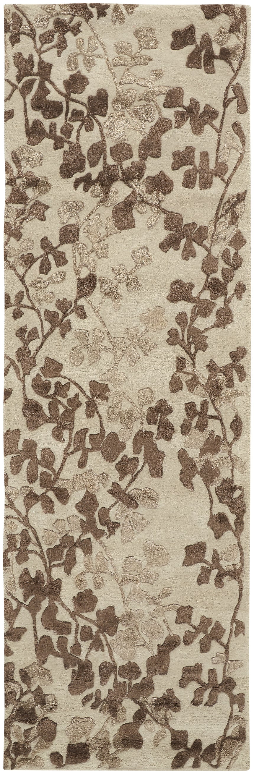 Feizy Bella Transitional Floral & Botanical - Ivory/Taupe/Brown Area Rug - Clearance