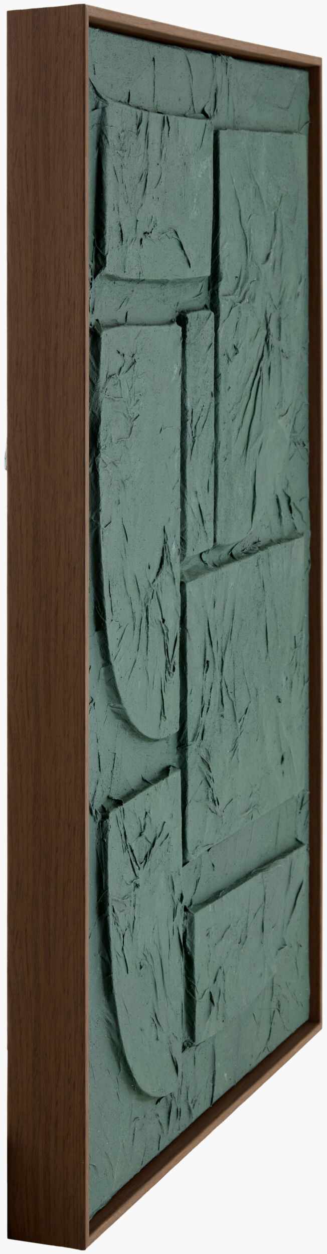 Soft Deep Teal Modern Framed Wall Art for modern gallery walls