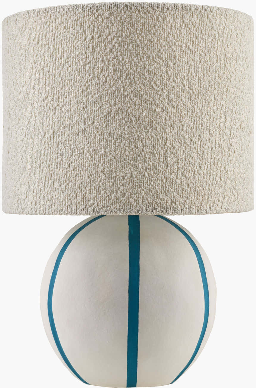 Soft Beige Traditional Table Lamp with linen details for bedside or console tables