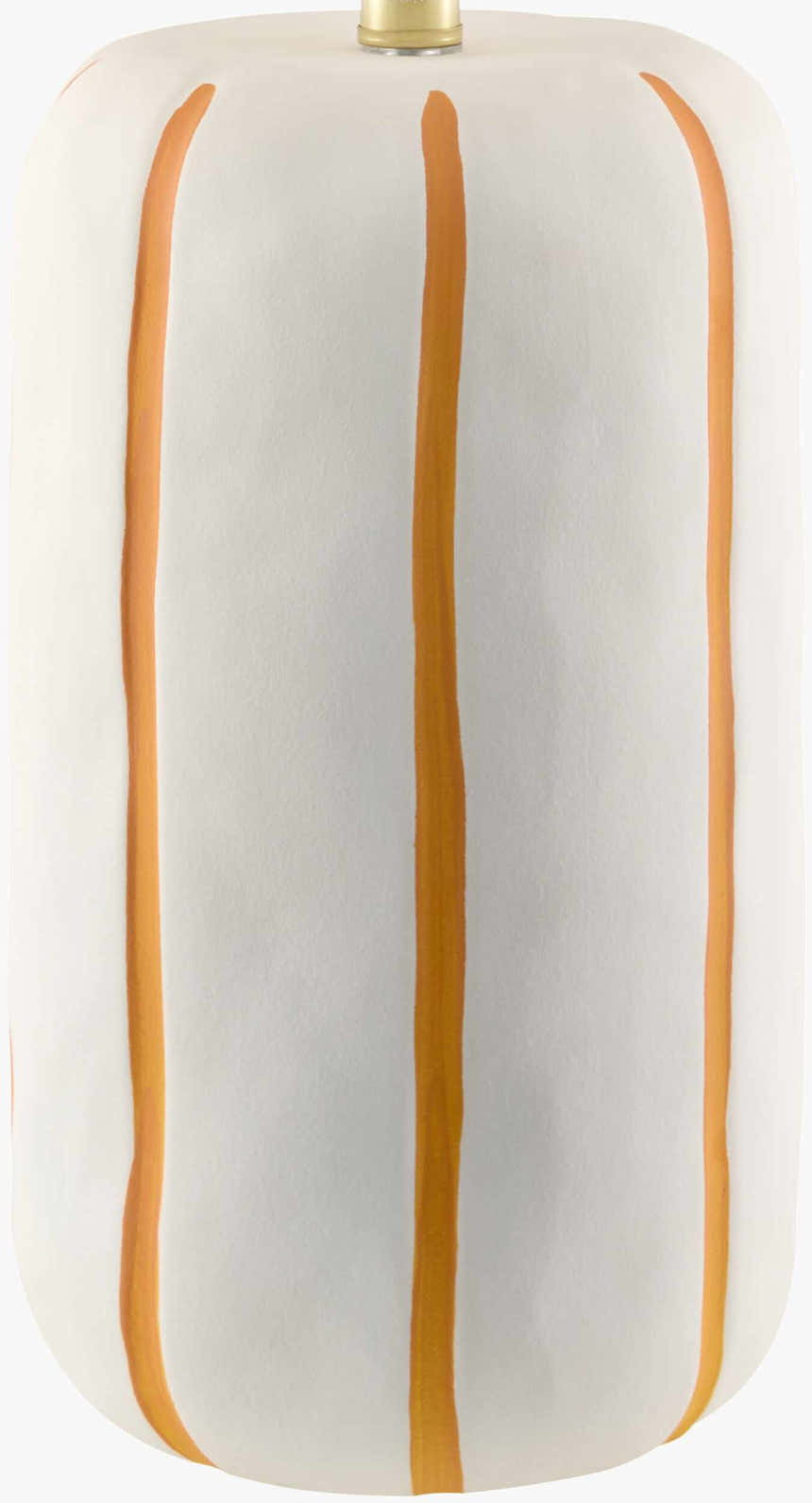 Soft Orange Traditional Table Lamp with linen details for bedside or console tables