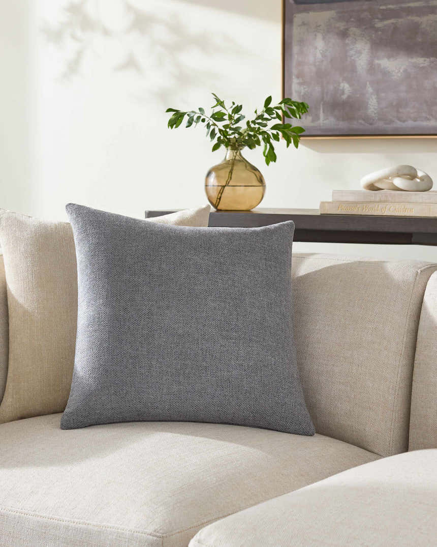 Zuill Slate Gray Throw Pillow - Clearance