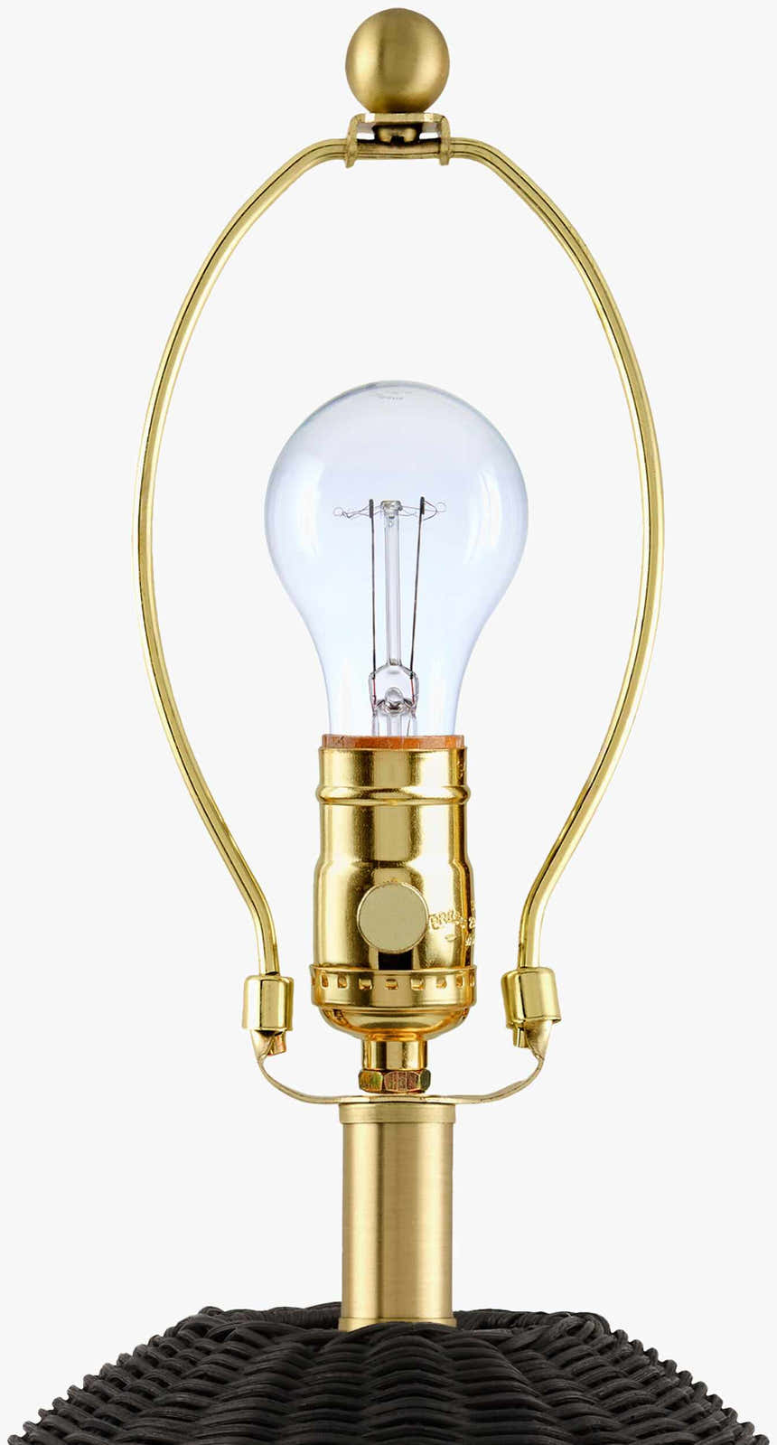 Deep Aqua Blue Bohemian Table Lamp with global details for bedside or console tables