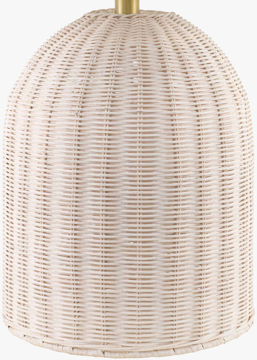 Warm Aqua Blue Bohemian Table Lamp with global details for bedside or console tables