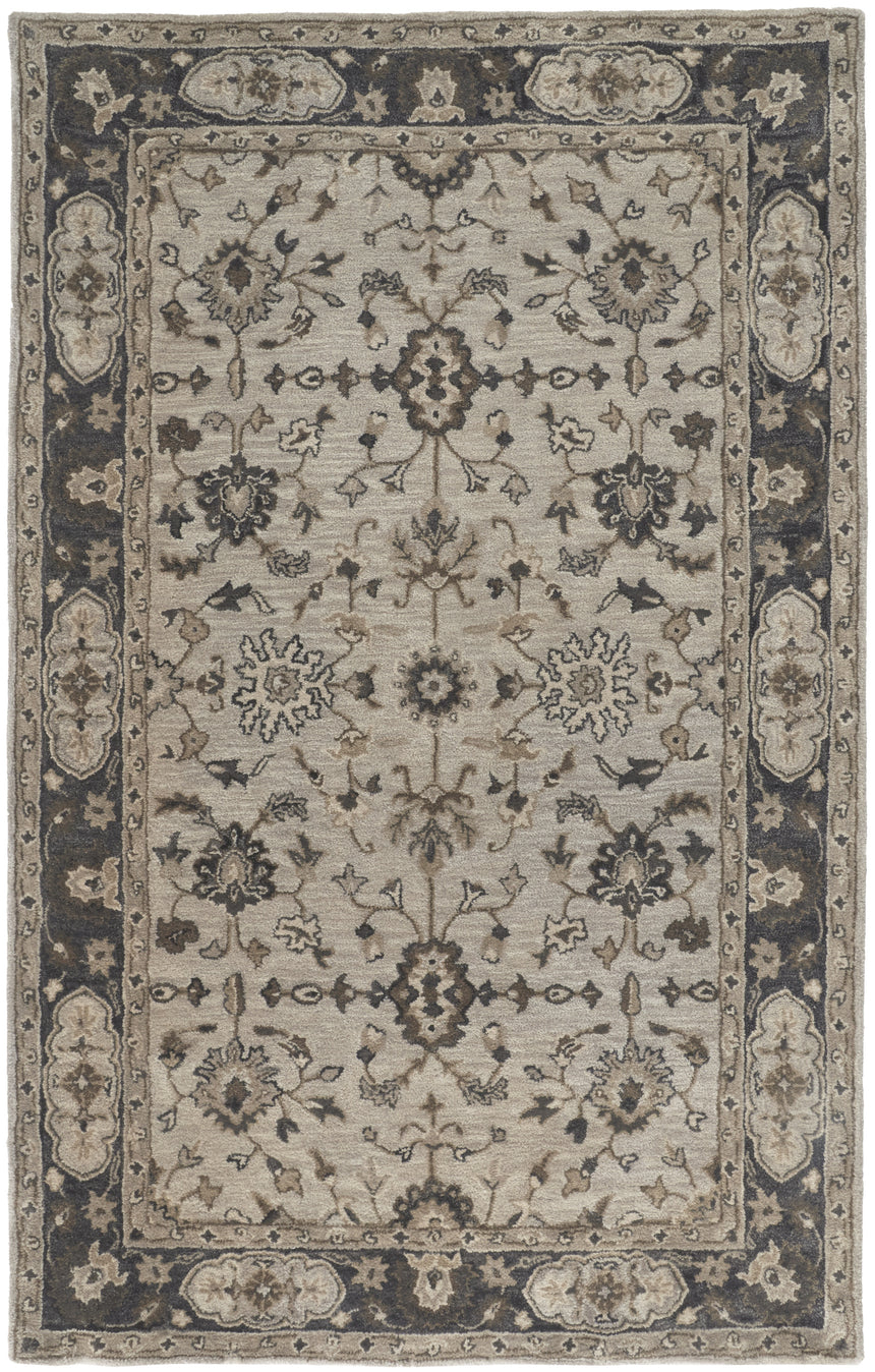 Feizy Eaton Traditional Oriental - Gray/Ivory/Taupe Area Rug