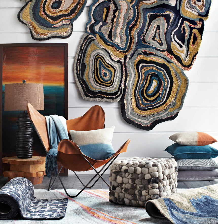 Hallettsville Geometric Embroidered Accent Pillow - Clearance