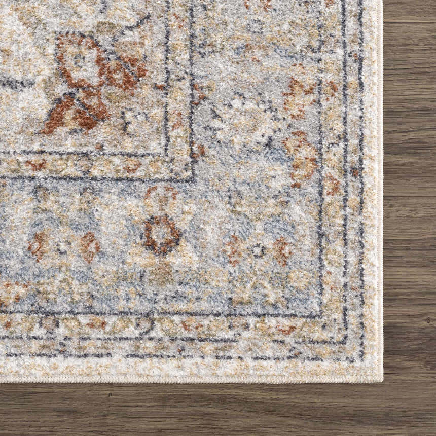 Sample Emke Cream Washable Area Rug