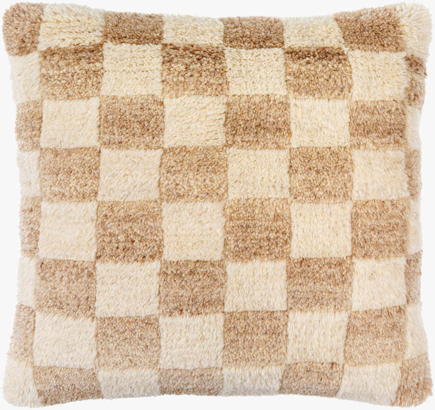 Nogah Beige Throw Pillow