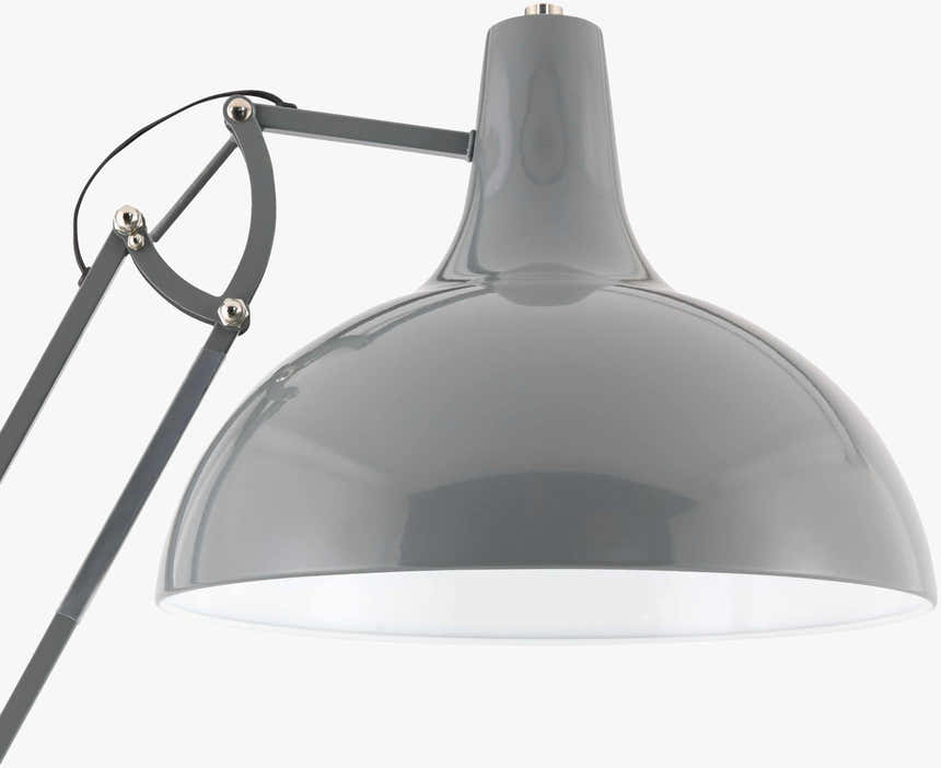 Light Gray Rustic Floor Lamp for living rooms or reading corners