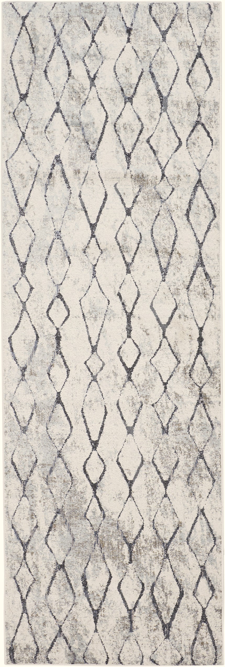 Feizy Kano Transitional Diamond - Ivory/Gray/Taupe Area Rug