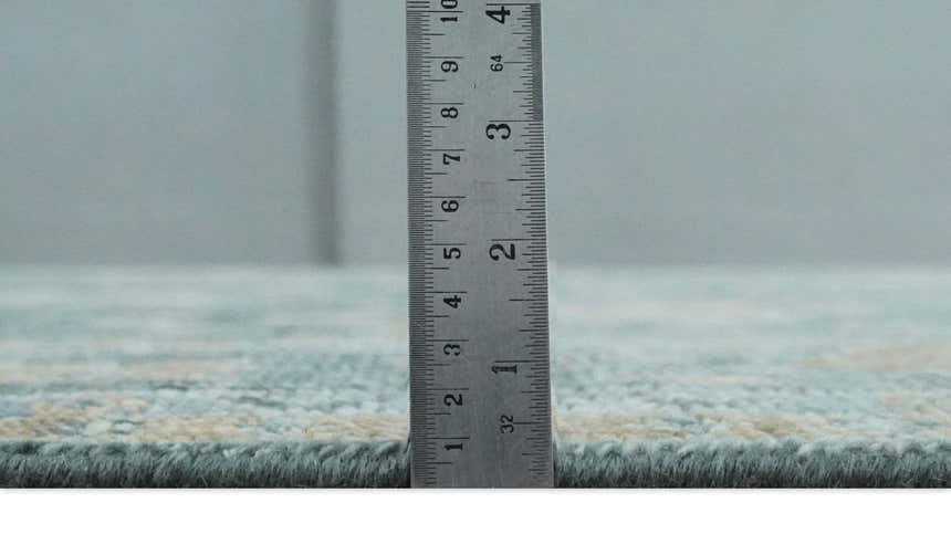 Made to Order Teal, Olive and Silver Antique Style Hand knotted Oushak wool Area Rug