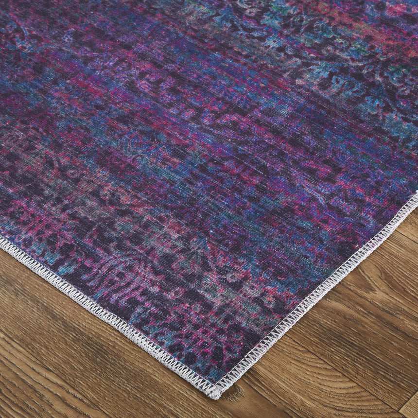 Feizy Voss Transitional Abstract - Blue/Purple Area Rug